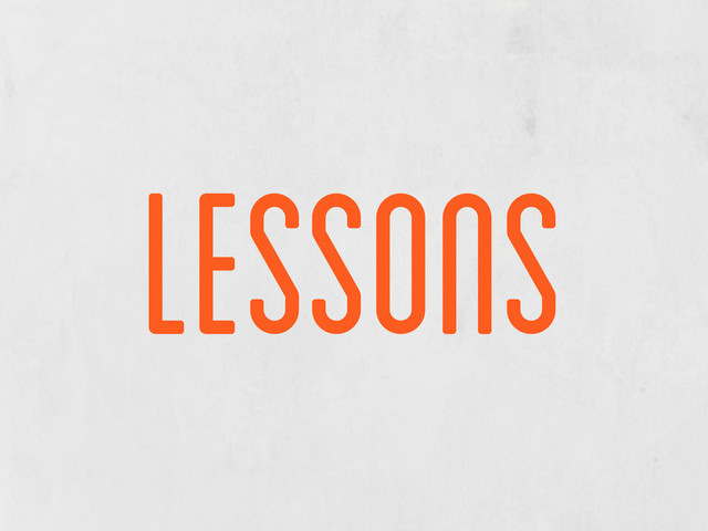 lessons
