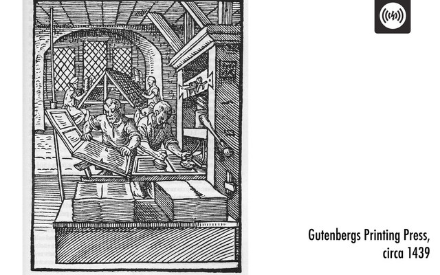 Gutenbergs Printing Press,
circa 1439
