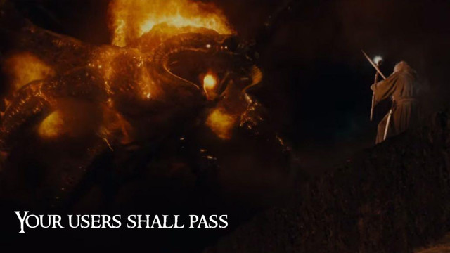 Your users shall pass
