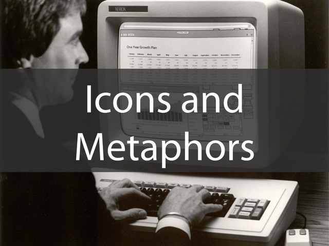 Icons and
Metaphors
