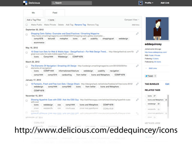 http://www.delicious.com/eddequincey/icons
