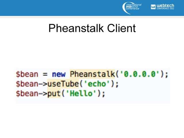 Pheanstalk Client
