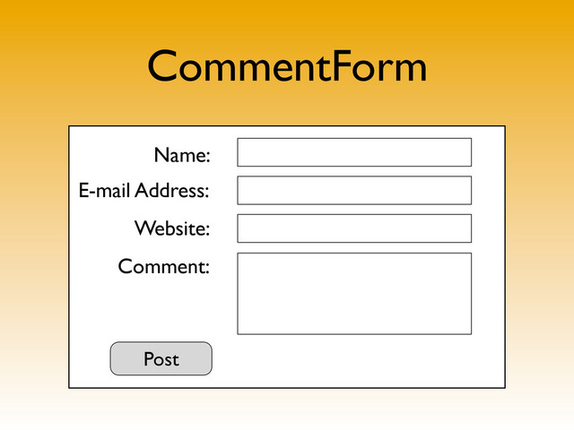 CommentForm
Name:
E-mail Address:
Website:
Comment:
Post

