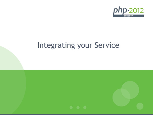 Integrating your Service
