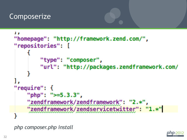 32
Composerize
php composer.php install
