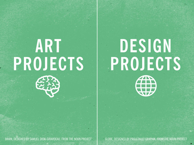 ART
PROJECTS
DESIGN
PROJECTS
BRAIN, DESIGNED BY SAMUEL DION-GIRARDEAU, FROM THE NOUN PROJECT GLOBE, DESIGNED BY PROLETKULT GRAPHIK, FROM THE NOUN PROJECT
