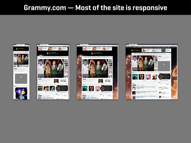 Grammy.com — Most of the site is responsive
