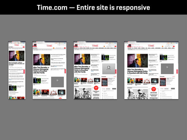 Time.com — Entire site is responsive
