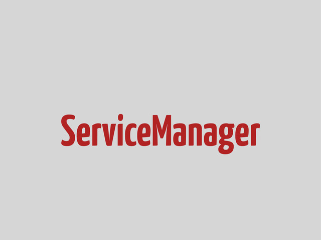 ServiceManager
