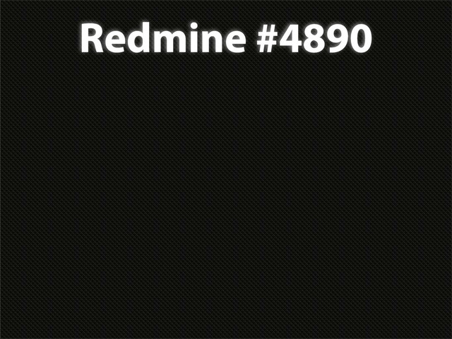 Redmine #4890

