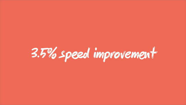 3.5% spd improvemt
