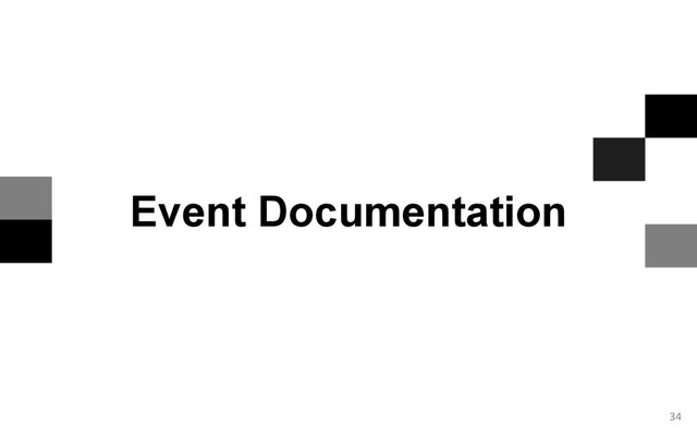 34
Event Documentation
