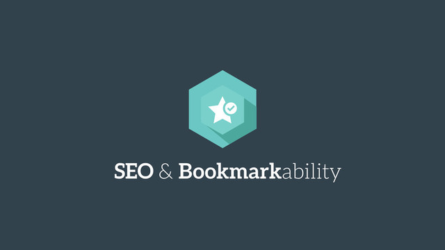 SEO & Bookmarkability
