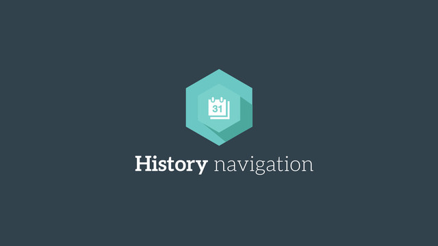 History navigation
