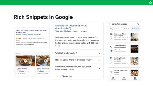 Rich Snippets in Google
