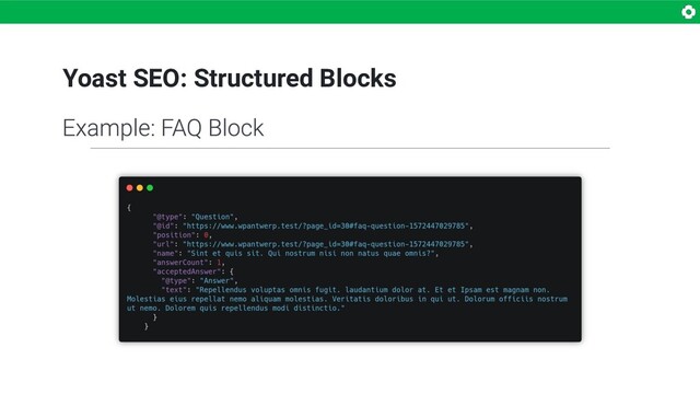 Yoast SEO: Structured Blocks
