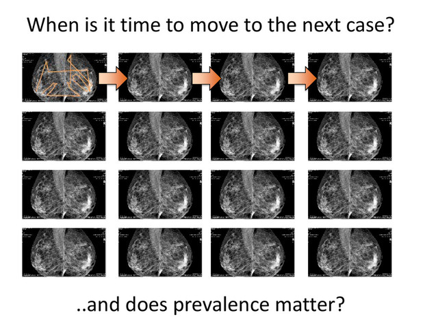 When is it time to move to the next case?
..and does prevalence matter?
