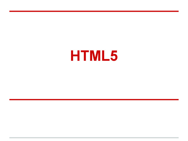 HTML5
