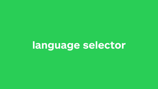 language selector
