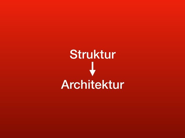 Struktur
Architektur
