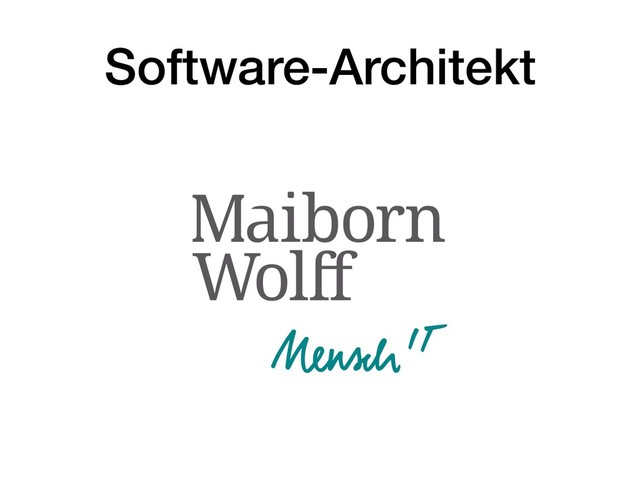 Software-Architekt
