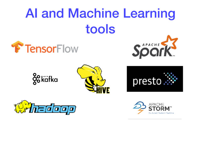 AI and Machine Learning
tools
