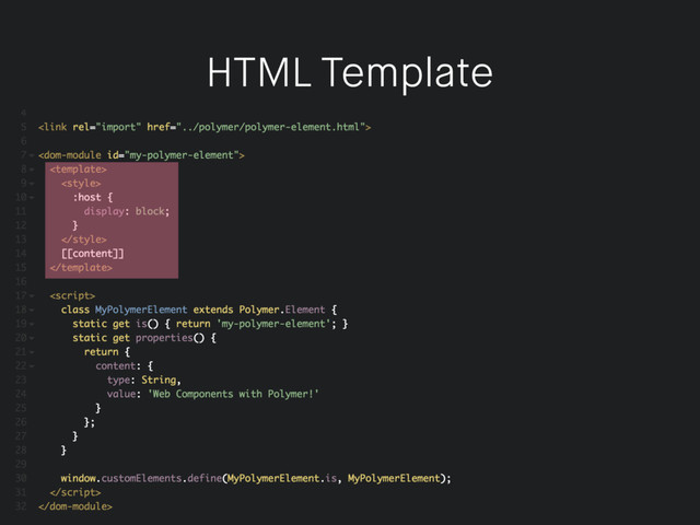 HTML Template
