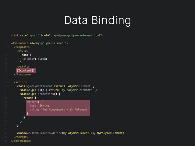 Data Binding
