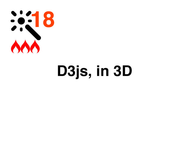 18
D3js, in 3D

