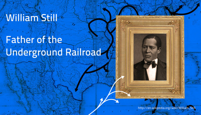 William Still
Father of the
Underground Railroad
http://en.wikipedia.org/wiki/William_Still
