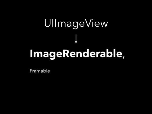 UIImageView
ImageRenderable,
Framable
