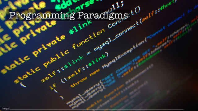 Image:
Programming Paradigms
