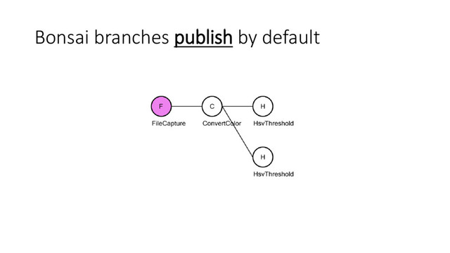 Bonsai branches publish by default
