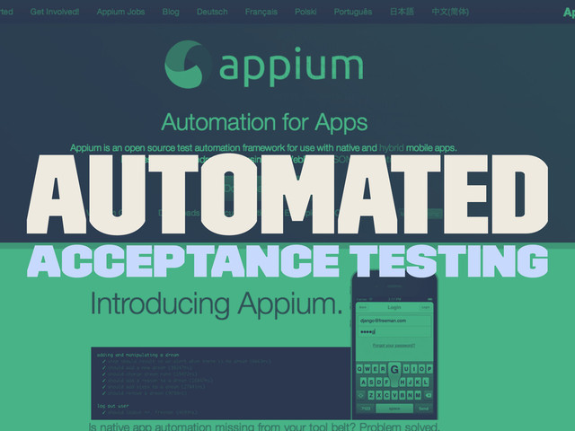 Automated
Acceptance Testing
