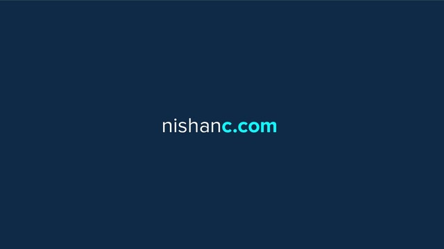 nishanc.com
