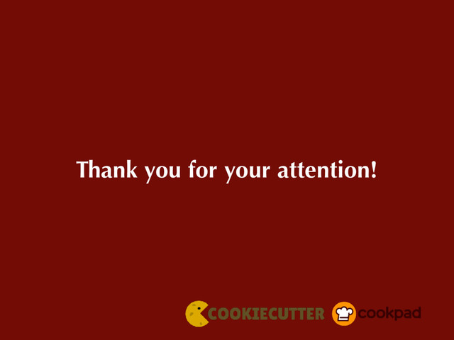Thank you for your attention!
