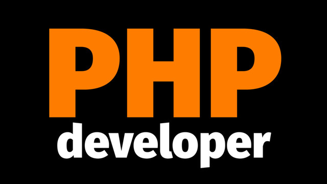 PHP
developer
