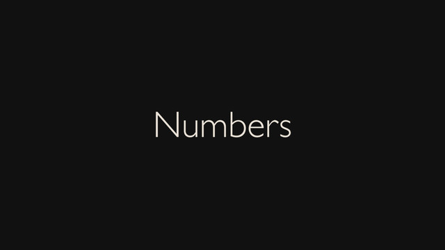 Numbers
