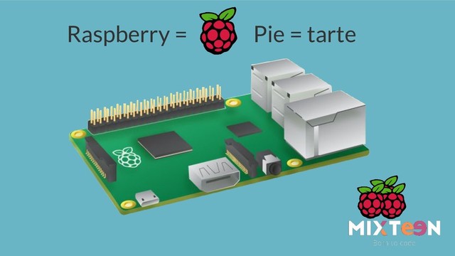 Raspberry = Pie = tarte
