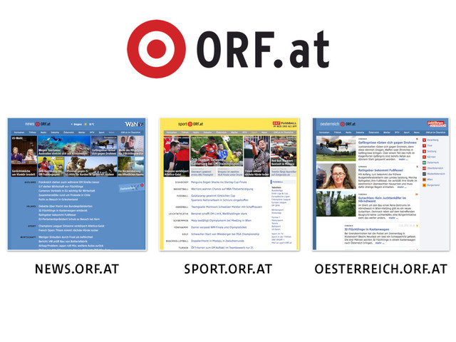 news.orf.at sport.orf.at oesterreich.orf.at

