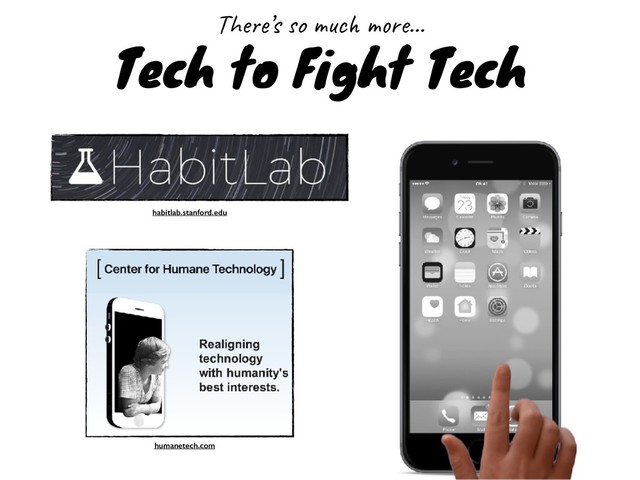 Tech to Fight Tech
There’s so much more…
habitlab.stanford.edu
humanetech.com

