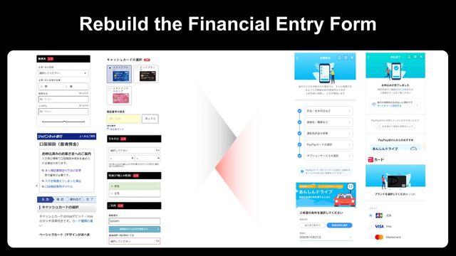 Rebuild the Financial Entry Form
