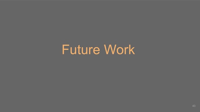 Future Work
43
