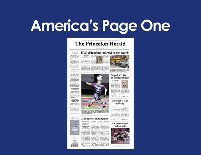 America’s Page One
© Copyright 2019. All Rights Reserved.
C&S Media Publications
Volume 53
Issue 47
Classifieds...................3B
Obituaries...................3A
Opinion.......................4A
Sports..........................1B
Contact us at:
972-442-5515 or
news@princetonherald.com
www.princetonherald.com
• Princeton, Texas, Thursday, February 21, 2019 • 2 sections, 10 Pages $1.00
The Official Newspaper of Princeton
UPCOMING
CALENDAR
The Princeton Herald
Princeton wrestling qualifies for state tournament, sPorts Pg. 1B
Lake Lavon Levels
Normal – 492
492.48 ft
as of 2/19/19
Lake Jim Chapman
Normal 440 – Current
440.39 ft
Source: US Army Corps of Engineers
NEWS YOU NEED
By Wyndi Veigel
News Editor
news@princetonherald.com
After more than a year, Gary
Lynn Marrs, 55, was indicted
on a felony DWI charge after
a school bus accident on FM
982.
Marrs, of Princeton, was in-
dicted for DWI-third or more,
a Third Degree felony on
Tuesday, Feb. 12 by the Collin
County Grand Jury.
The accident occurred Feb.
16, 2018 when a Princeton ISD
school bus was reportedly rear-
ended on FM 982 by Marrs
who was driving 2006 Green
Hyundai Tucson
sports utility ve-
hicle.
According to
information pro-
vided by the po-
lice department,
the bus was
stopped with the
stop signs out to
let students exit
when the driver
rear-ended the
bus. Students did have their
seat belts on while riding the
bus. Paramedics checked out
two students who were stand-
ing to exit the bus when the
crash occurred, but ultimately
no students were in-
jured in the crash. An-
other bus arrived to
transport the student.
The indictment pro-
ceedings, in part, took
an extended amount of
time due to having to
wait for toxicology re-
sults for Marrs’ blood
alcohol level from the
DPS crime lab.
Marrs was critical-
ly injured in last year’s crash
and had to be airlifted from
the scene. If convicted, Marrs
could serve two to 10 years in
jail and pay a $10,000 fine for
the Third Degree felony.
By Wyndi Veigel
News Editor
news@princetonherald.com
Curtis Lee Zetterlund, 36,
was arrested on a laundry list
of charges after he was con-
nected to a string of vehicle
thefts and burglaries, along
with a robbery, in Princeton.
The crime spree began
when two trucks were stolen
Wednesday, Feb. 6 – one on
Cedar Cove Drive and one on
Hazelwood Street.
A burglary of a vehicle
also took place Feb. 6 on
Rock Court after a vehicle
was left unlocked.
Multiple items were stolen
from the vehicle including
the victim’s wallet, back-
pack, purse, medical sup-
plies and a Harley Davidson
pea coat.
Also on Feb. 6, the robbery
of an individual took place as a
See THEFTS page 2A
By Wyndi Veigel
News Editor
news@princetonherald.com
A newly launched book
club at the Lois Nelson Public
Library will offer bibliophiles
a chance to make new friends,
discuss popular books and
read new works of fiction.
The first informational
meeting will be held Thurs-
day, Feb. 26 at the library
starting at 7 p.m.
The book club is open
to men and women ages 18
years and older.
The first book that club
members should read to be
discussed at the Feb. 26 meet-
ing is “The Great Alone” by
Kristin Hannah.
People are responsible for
supplying their own copy of
the book, Library Director
Cathy Dunkel said.
The idea for the book
club came about after con-
versation at a library advi-
sory board meeting where the
members made the sugges-
tion to start a book club.
See LIBRARY page 6A
By Jean Ann Collins
Contributing Writer
news@princetonherald.com
For the third consecutive
year, junior Marquis McBride
has earned a place on the All-
State Choir, however, this is
the first time it was for the
5A/6A large school division.
Marquis, who is a PHS
choir student and the son of
Marquita and Isiah McBride,
will perform Saturday, Feb.
16, in San Antonio as part of
the 2019 Texas Music Educa-
tors Association Convention.
He was chosen for this pres-
tigious honor through a com-
petitive process of auditions
at district, region and area
levels.
According to PHS choir
director Rachel Lavender, her
student’s road to All-State has
been challenging.
“He’s in the Top 2 percent
of music students in the state,”
she said. “I don’t think people
realize how challenging the
music really is.”
According to Lavender,
for his most recent audition,
Marquis had to learn three
pieces of complicated music,
including advanced works of
Johannes Brahms and Sydney
Guillaume’s “Gagot,” which
is a mix of Haitian, Creole and
French languages.
“He has to practice all of
it, because you don’t know
which piece they will pick for
you to sing in the rounds,” she
said. “When the piano starts,
you better be ready.”
Since All-State is the high-
est honor a Texas music stu-
dent can receive, only 1,780
students are selected through
a process that begins with
more than 68,000.
Once in San Antonio for
the TMEA convention, All-
State students participate in
three days of rehearsals di-
rected by nationally-recog-
nized conductors. For the All-
State concert schedule, go to
the Performances section of
www.tmea.org/convention.
Marquis doesn’t want his
All-State experience to end
with this year’s performance.
“I can hopefully go next
year for the fourth time,”
he said. “I’m going to try to
make the mixed choir so I
can say I made it in all choirs
available.”
Marquis said he comes
from a family of singers who
have been supportive.
“Everyone in my family
sings, but no one has pursued
it like I have,” he said. “But
they are always proud of me.”
Marquis may have started
singing too early to remem-
ber, but his official chorale
music education started in
sixth grade.
“I’ve always sang in my
church choir,” he said. “That
made me want to choose choir
See PHS page 6A
DWI defendant indicted in bus wreck
Gary Lynn Marrs
File photo
One year ago a Princeton school bus was hit on FM 982
while its stop signs were out to allow students to exit the
bus. The driver of the car was arrested for DWI.
Victor Tapia/The Princeton Herald
Orlando Arzate watches the ball against Denison last Friday in District 10-5A at
Jackie Hendricks Stadium. Princeton came away with the programs first district
wins as a Class 5A program 2-0. For the story and additional photos see this week’s
Sports and princetonherald.com.
Laser
focus
Book club to start
at library
Suspect arrested
on multiple charges
Curtis Zetterlund
Singing notes of high praise
Wyndi Veigel/The Princeton Herald
A car was totaled Friday, Feb. 15 after two 16-year-olds
from Princeton slid off the road into a tree while trying
to evade Farmersville police officers. Story on page 6A.
Car totaled as teens
run from police
PHS junior travels
to All State Choir
performance
Thursday, Feb. 21: 6:30
p.m., Library Board Meeting,
Lois Nelson Public Library, 323
McKinney Avenue
Monday, Feb. 25: 6:30 p.m.,
Princeton City Council, city
hall, 123 W. Princeton Dr.
Monday, Feb. 25: 6:30 p.m.,
Princeton ISD School Board
meeting, Administration build-
ing, 321 Panther Parkway
Thursday, Feb. 28: 7 p.m.,
Book Club, Lois Nelson Public
Library, 323 McKinney Avenue
Notable perfection
The Princeton High School
Band performed well at the UIL
Region 25 Solo and Ensemble
Contest Saturday, Feb. 9.
Eighty-nine students performed
in 83 events at the contest.
One hundred eighteen first divi-
sion medals were awarded to stu-
dents in this division.
Twelve students advanced to
State on their solo and as a part of
an ensemble. Fifty-two total stu-
dents advanced to the UIL Texas
State Solo and Ensemble Contest
at UT Austin in June. See pg. 5A
InsIde thIs Issue
Twenty-three students from
Clark Junior High competed in
the Skills USA District contest.
These 8th-graders brought home
26 medals, and 11 students will
be representing Princeton ISD
at the state level competition in
April. See pg. 5A
SkillsUSA touts awards
at junior high level
Clarabelle Galbraith, from
Princeton, captured Grand
Champion and Reserve Grand
Champion Turkeys in the Open
Junior Poultry Show at the 2019
Fort Worth Stock Show and Ro-
deo in late January.
The 2019 show hosted poul-
try exhibitors from across Tex-
as competing for awards and
$4,180 in premiums. See pg. 5A
Grand Champion
turkey award presented
to Princeton girl
