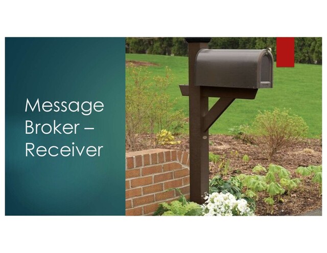 Message
Broker –
Receiver
