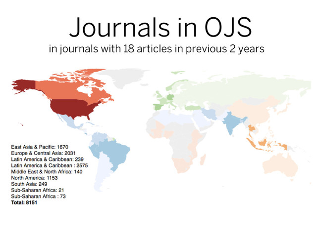Journals in OJS
in journals with 18 articles in previous 2 years
