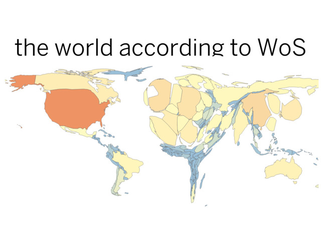 the world according to WoS
