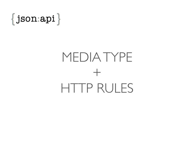 MEDIA TYPE	

+	

HTTP RULES

