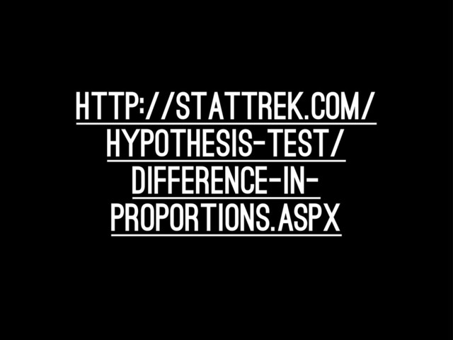 http://stattrek.com/
hypothesis-test/
difference-in-
proportions.aspx

