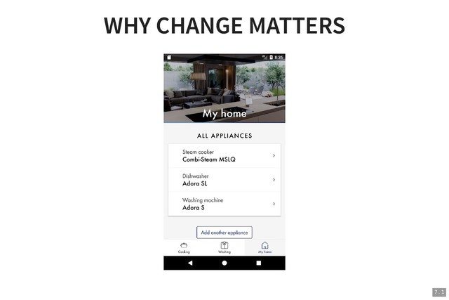 WHY CHANGE MATTERS
WHY CHANGE MATTERS
7 . 1
